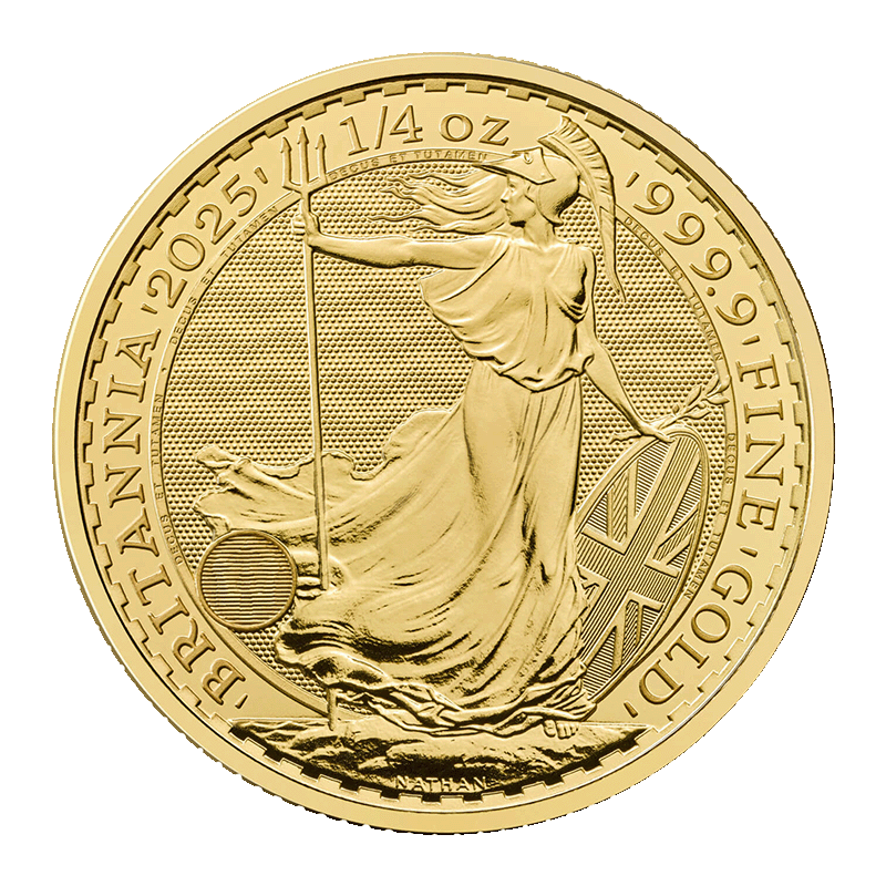 Image for 1/4 oz Gold Britannia Coin (2025) from TD Precious Metals